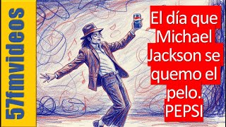 Michael Jackson El dia que se quemo el pelo filmando un comercial para PEPSI 1984 Historia