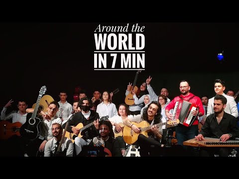 حول العالم في 7 دقائق | Refugee Guitars Orchestra | عمر الكيلاني