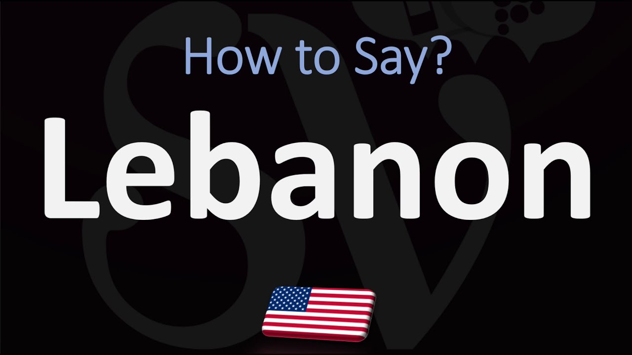 How to Pronounce Lebanon, Tennessee? (CORRECTLY) YouTube