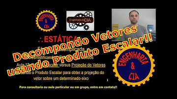 #12 Projeção de Vetores com Produto Escalar | Estática | por Micelli Camargo