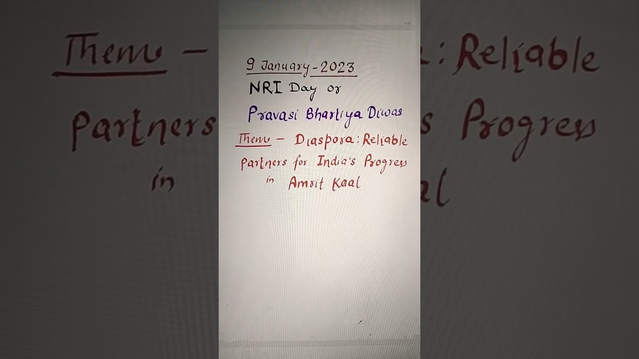 NRI Day 2023 theme