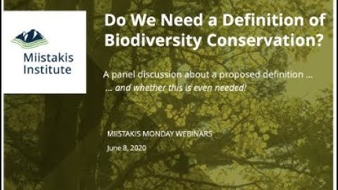 Biodiversity Conservation Description 2020 06 08