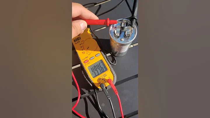 Testing a dual run capacitor hvac #hvac #diy #hvaccontractor