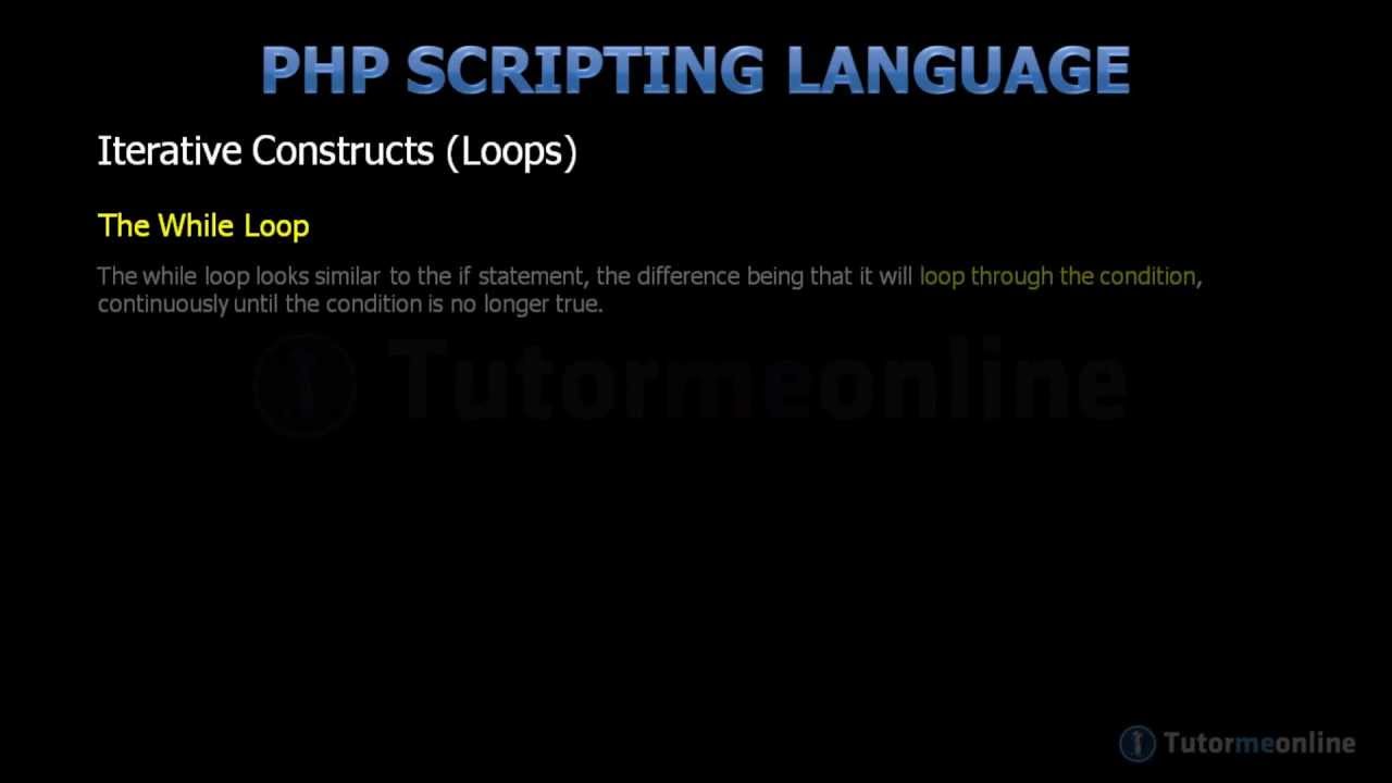 06 PHP While Statements - YouTube