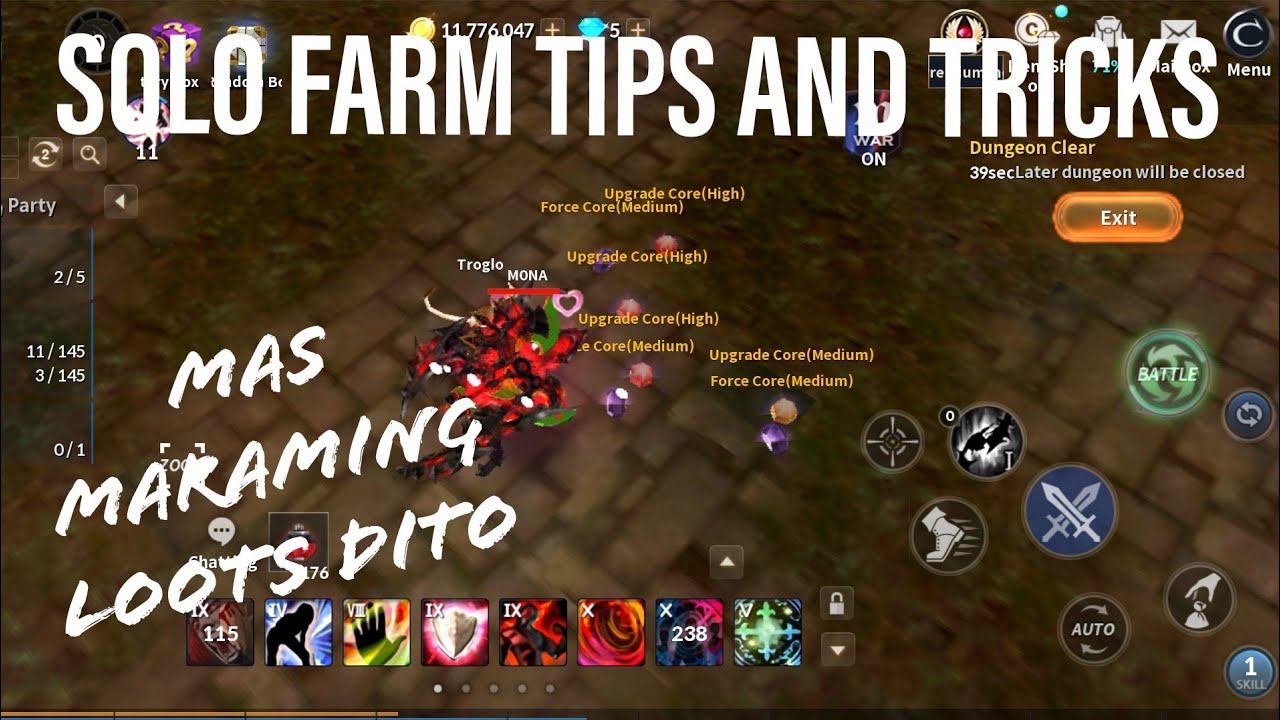 TIPS ON FARMING ALS Faster  SOLO  ,MAS BETTER TO SA IBA DUNGEON ,CABAL M PH