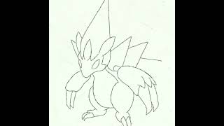 Speed art of Pokemon alolan sandslash in ibis paint app . #shorts Speed art of Pokemon alolan sandslash in ibis paint app . #shorts
