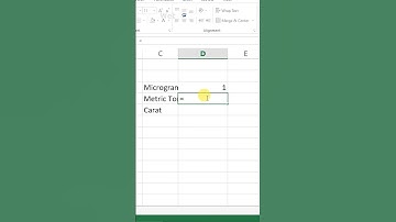Convert Microgram into Metric Tonne / Ton Microsoft Excel #msexcel #ton #excel #shorts