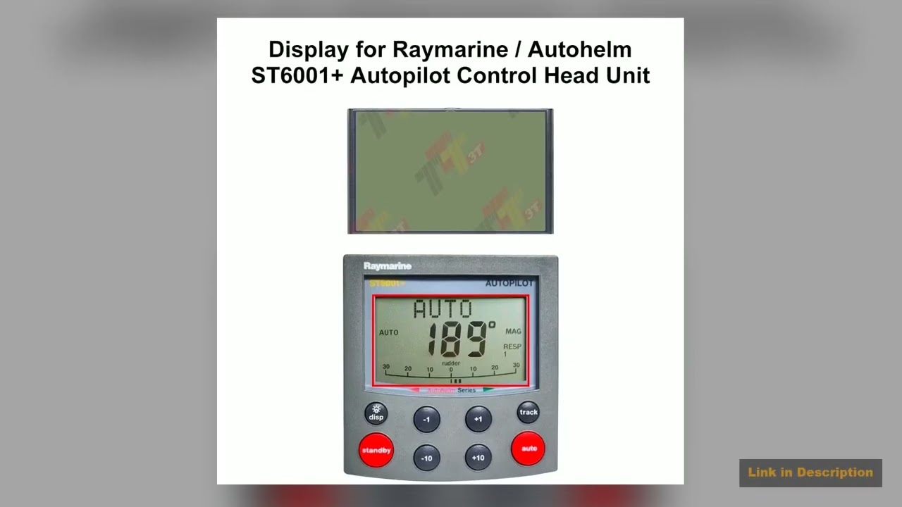 Display for Raymarine Autohelm ST6000 ST6001 Autopilot Control Head Unit Essential Gear