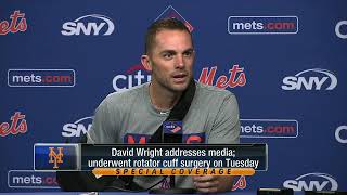 David Wright on not retiring: "I think I still have something to give"