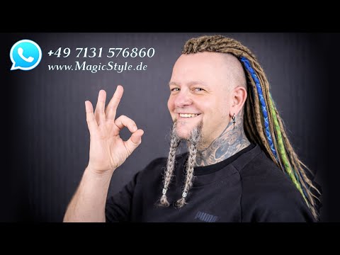 "Viking" Steppi vermisste seine Dreadlocks - wir docken sie wieder an und flechten auch seinen Bart!