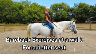 Famous Bareback pad Riding Exercises for better balance and using your seat Profile