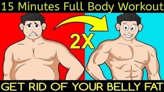 15 MIN FULL BODY HOME WORKOUT (NO EQUIPMENT BODYWEIGHT WORKOUT)