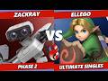Kagaribi 15 - zackray (ROB) Vs. ElleGo (Young Link) Smash Ultimate - SSBU