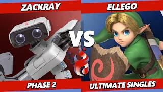 Kagaribi 15 - zackray (ROB) Vs. ElleGo (Young Link) Smash Ultimate - SSBU
