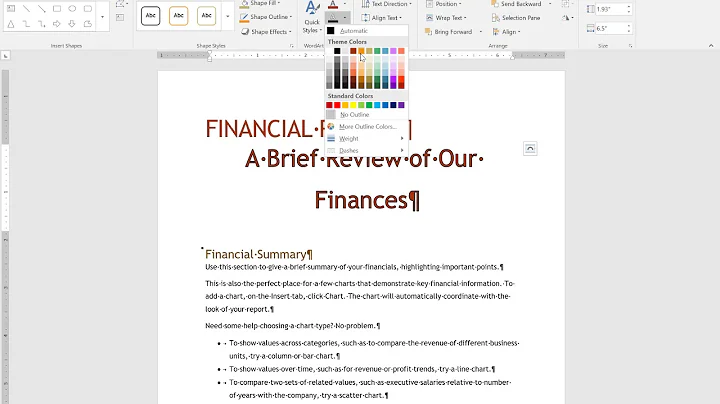 Word Objective 2.2 Practice Tasks