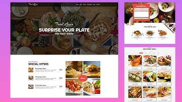 Create a Restaurant Website using HTML CSS and JavaScript