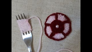 Flor RÁPIDA com TRUQUE simples / Hand Embroidery Amazing Trick /  Easy Flower Embroidery Trick / DIY