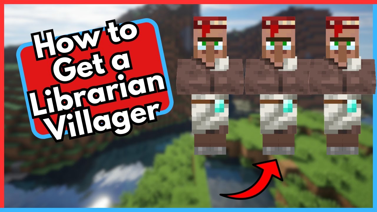 how-to-get-a-librarian-villager-in-minecraft-youtube