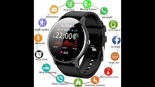 Learn how to use APP to connect to ZL02 2022 smartwatch smart watch bracelet Canmixs DIY Watch Faces screenshot 3