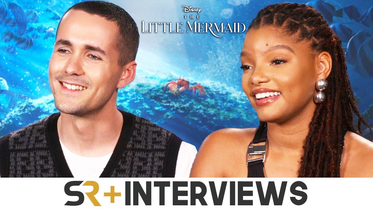 Halle Bailey & Jonah Hauer-King Interview: The Little Mermaid - YouTube