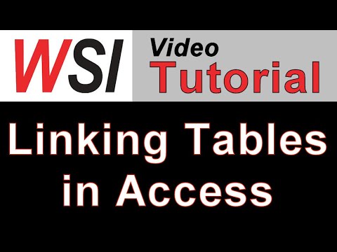 Linking and Re-Linking Tables