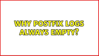 Famous Why postfix logs always empty? Wealth