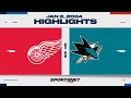 Red Wings Top Sharks 5-3 | Perron & Raymond Shine in Exciting NHL Match 🏒