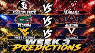2026 Week 3 College Football Predictions