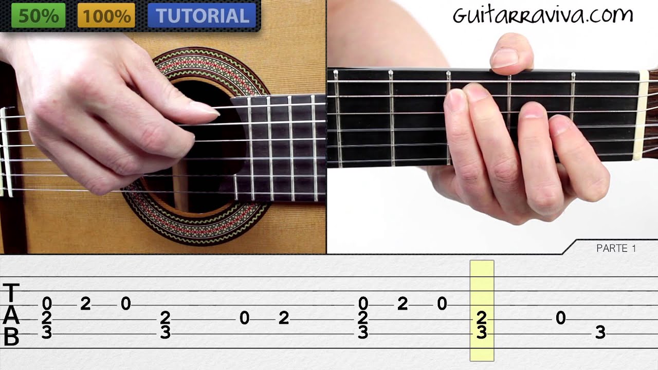 Silent Night en guitarra con TABS tema completo! Noche de Paz Guitar -  YouTube