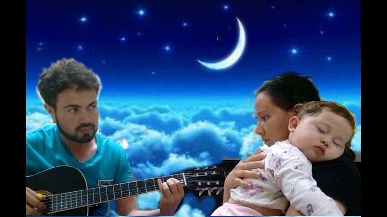 Música para bebê. Pai toca canção de ninar para filha - YouTube