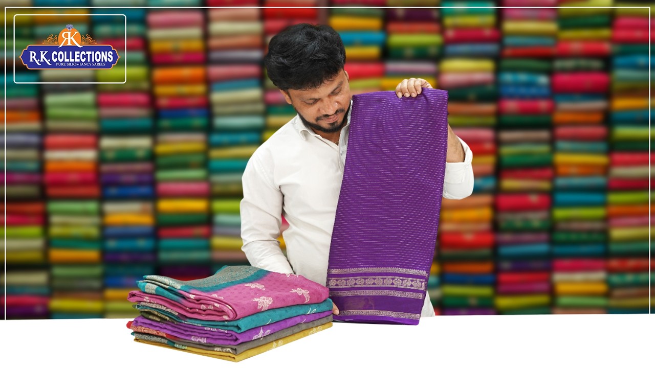 Soft Benny Crepe Doriya Weaving Sarees I Wholesale Shop I@Rkcollectionssarees