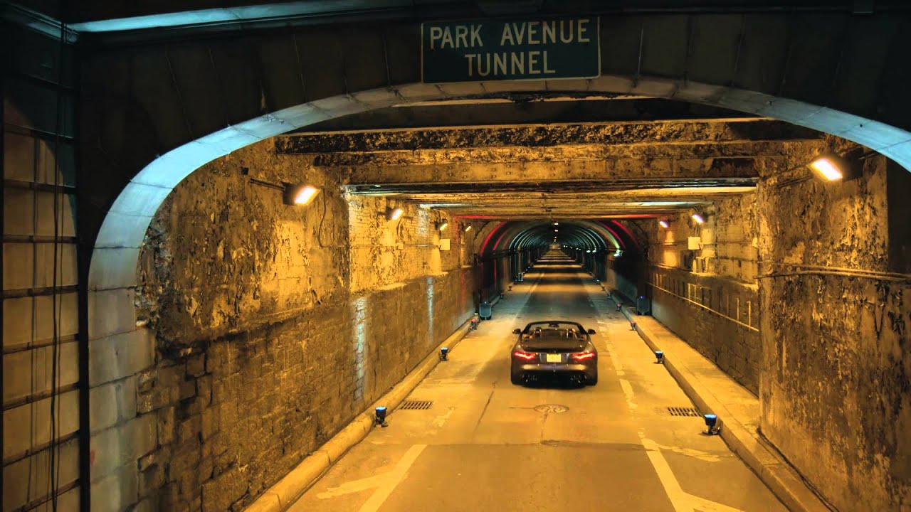 200 MPH Jaguar SVR Roars in Iconic Park Avenue Tunnel in New York 60