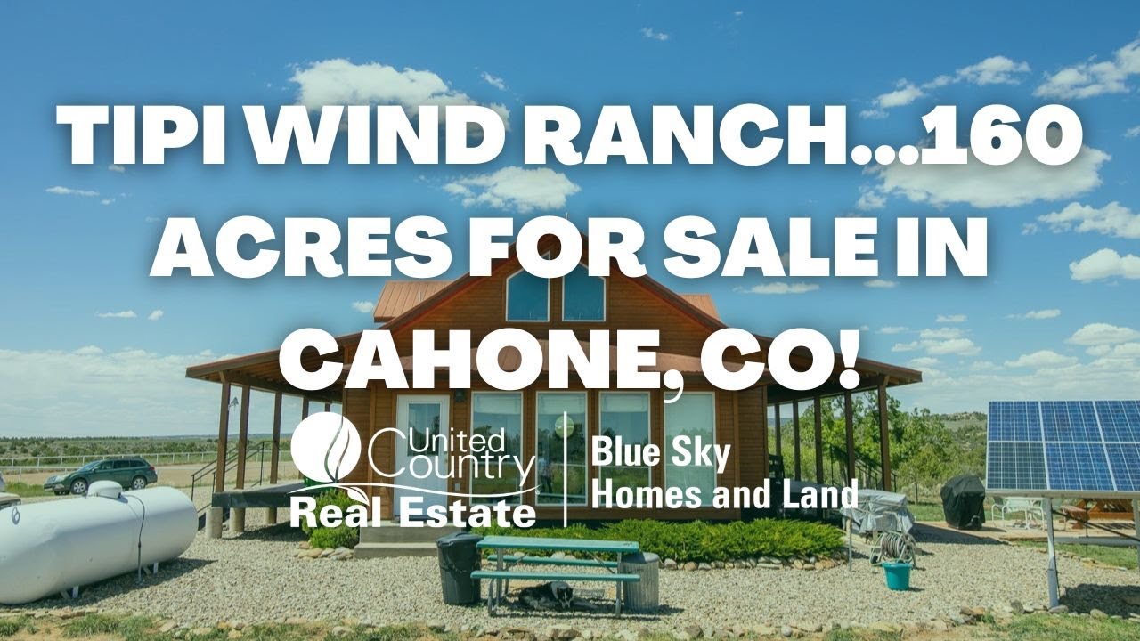 Tipi Wind Ranch...160 Acres For Sale in Cahone, CO!