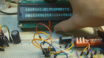 Vacuum Florescent Display Driven With ASCII Hexadecimal Code Dip Switches