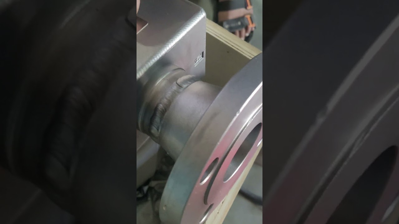 spot welding on flow meter 