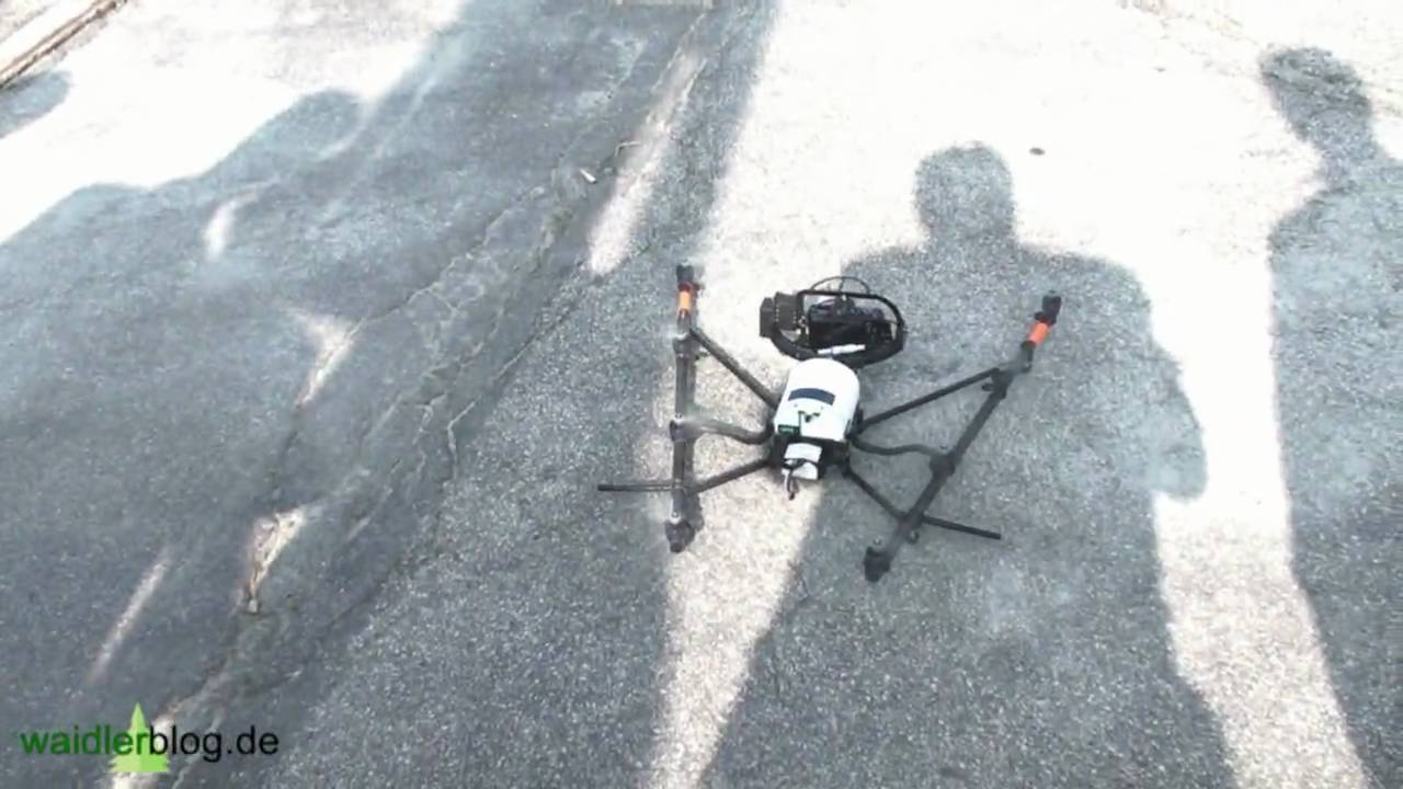 High-Tech-Forscher kooperieren im Bayerischen Wald- Octokopter-Flug