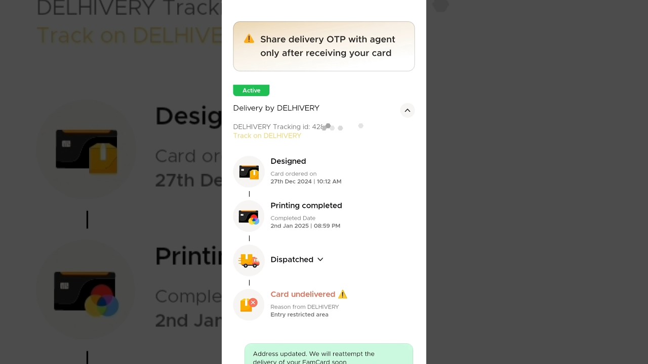 Famcard order 💳🃏 ||fampay  Datelse 