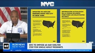 Mayor says NYC has no room to house recently arrived asylum seekers