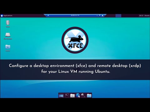 Configure a desktop environment and remote desktop (xrdp) for your VM