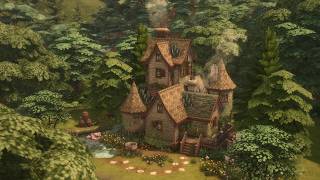 Witch's Cottage in Henford on Bagley (The Sims 4 SpeedBuild: No CC)