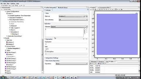 volume in tank as function of time