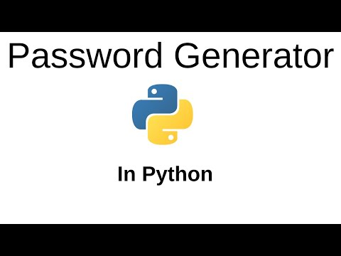 Password generator in Python