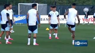 Argentina train ahead of the first match against Algeria|تمرین تیم ارجنتاین برای بازی مقابل الجزایر