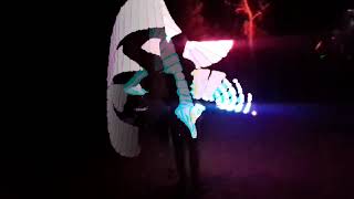 Izzy the stick wizard on the Psygazm staffs