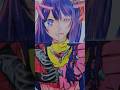 【推しの子】星野アイ 第１期終わったのに4つのスタイルで描いてみた Drip #shorts #推しの子 ＃星野アイ