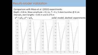 Session #205 - Navid Tahvildari: NONHYDROSTATIC MODELING OF FLOW INTERACTIONS W/ FLEXIBLE VEGETATION