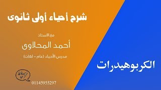 أحياء اولي ثانوي - تصنيف الكربوهيدرات والكشف عن السكريات