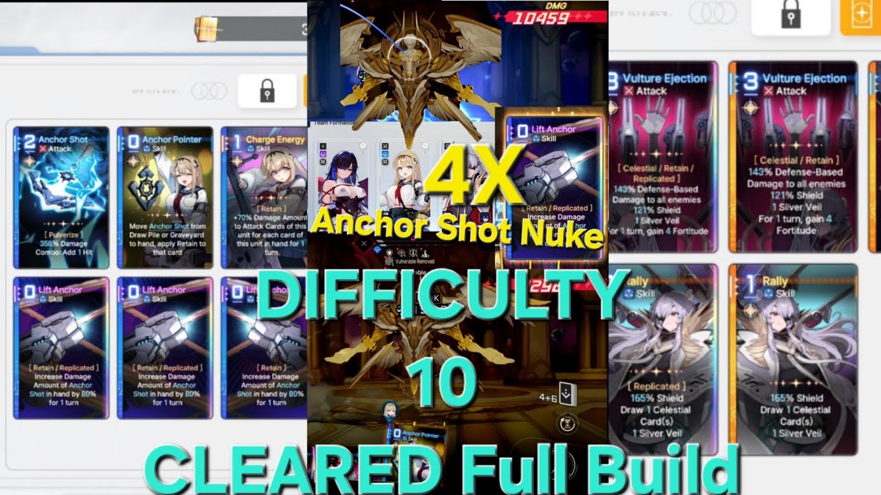 Haru 4x Lift Anchor Build | Judas Difficulty 10 Clear | Chaos Zero Nightmare