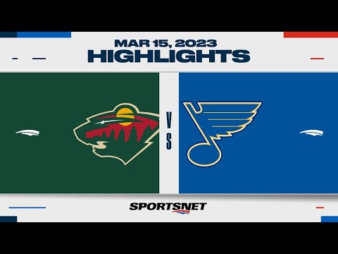 NHL Highlights | Wild vs. Blues - March 15, 2023