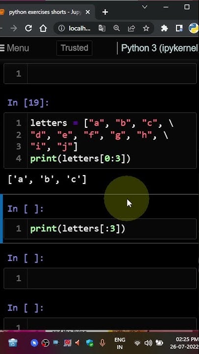 sequence indexing 2 methods to access the 3 elements python english # ...